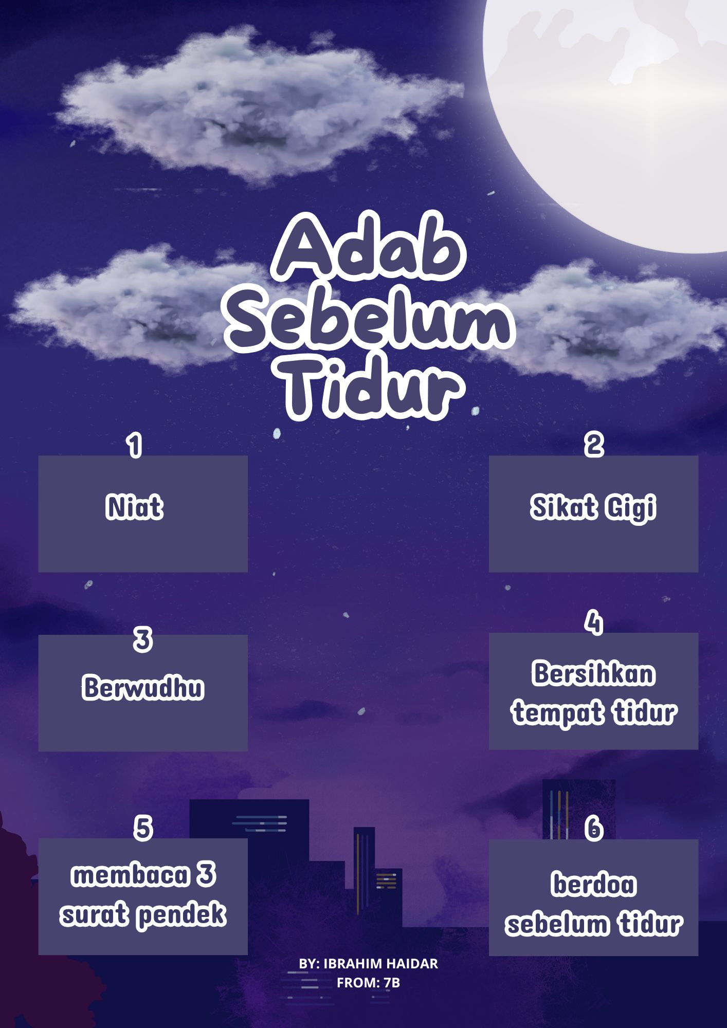 adab sebelum tidur
